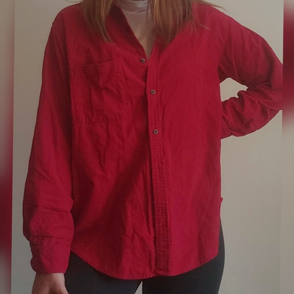 Eddie Bauer Corduroy Button Up - Picture 3 of 4